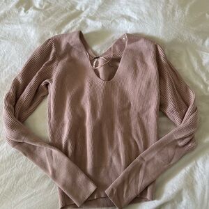 Free People Rose Pink viscose sweater